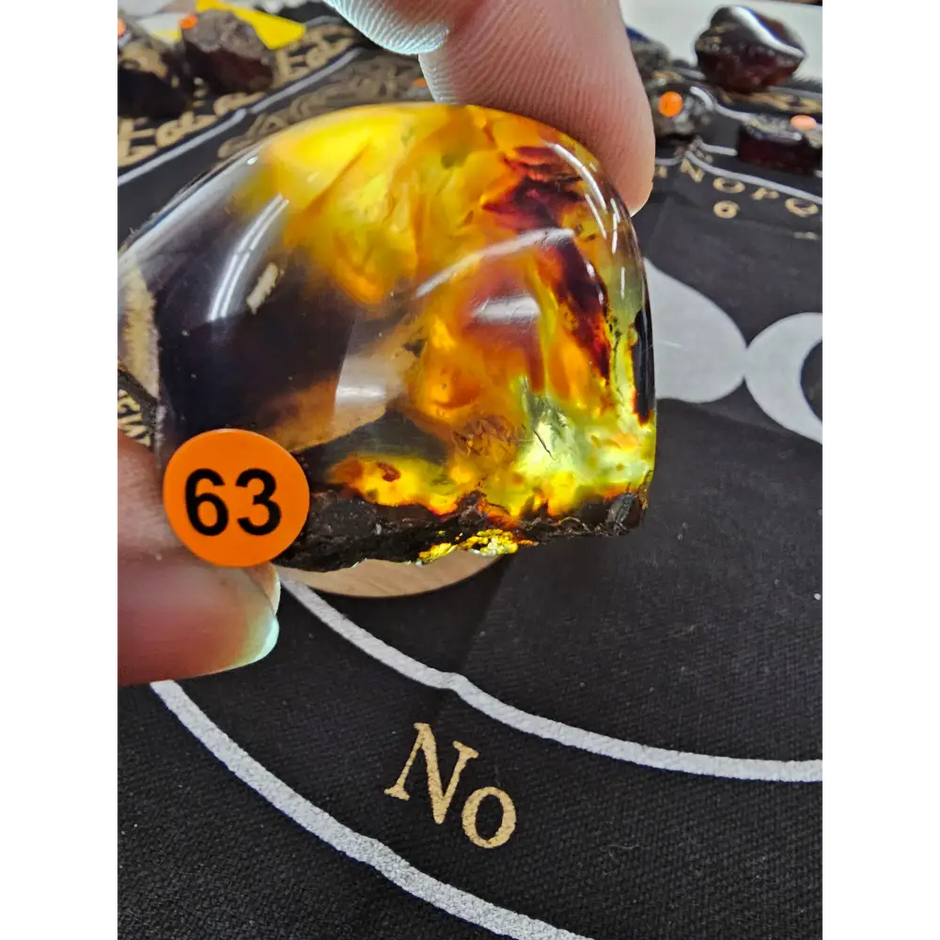 🔥 Red Amber from Sumatra - 1’’ to 1.5’’ Chunks ✨ - Medium-63 - Specimens