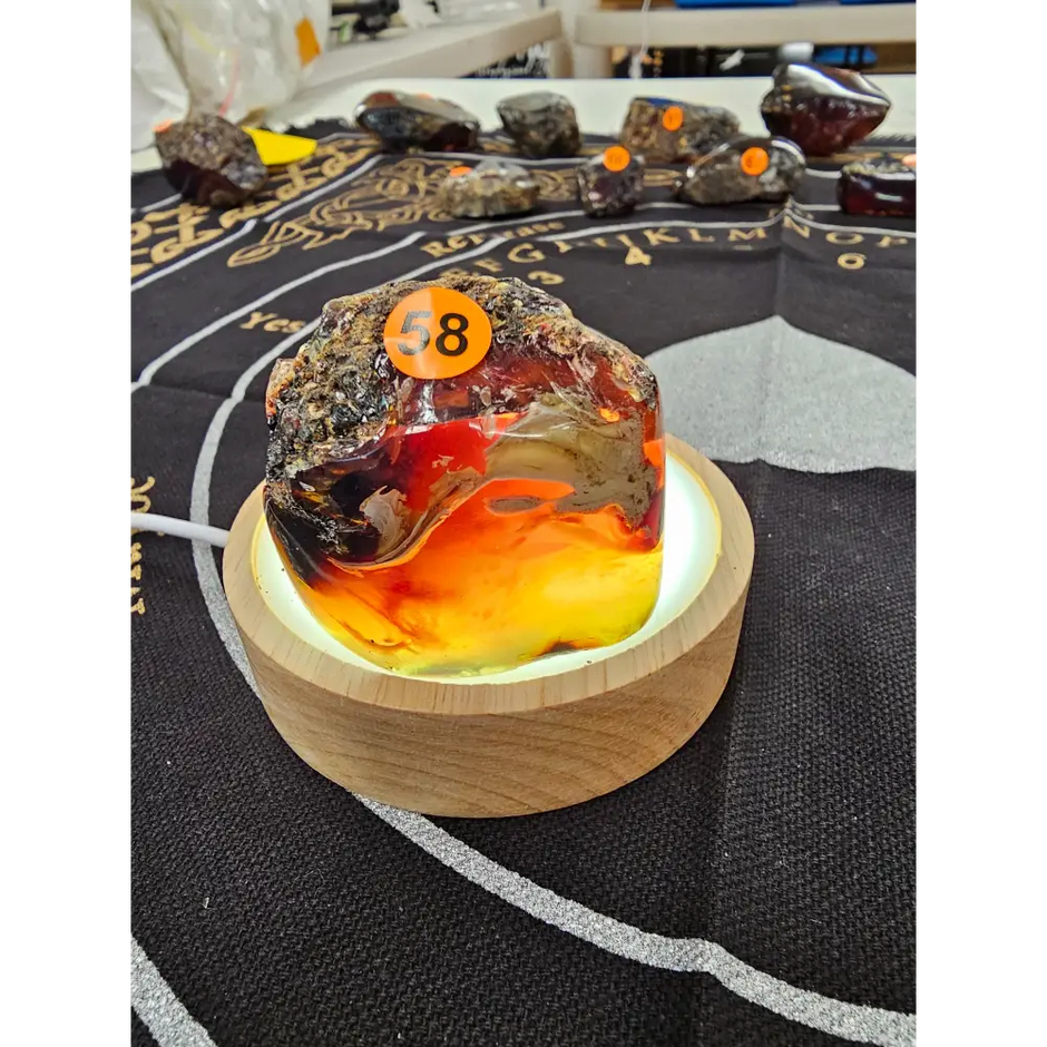 🔥 Red Amber from Sumatra - 1’’ to 1.5’’ Chunks ✨ - Medium-58 - Specimens