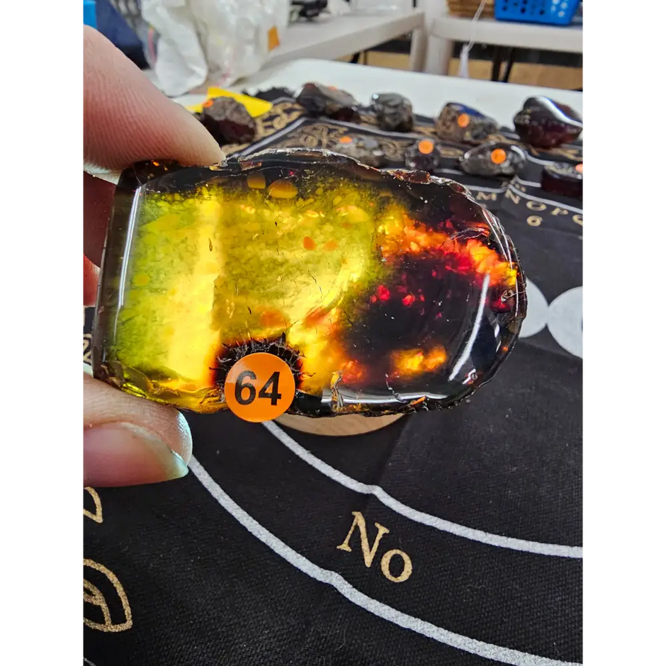 🔥 Red Amber from Sumatra - 1’’ to 1.5’’ Chunks ✨ - Medium-64 - Specimens