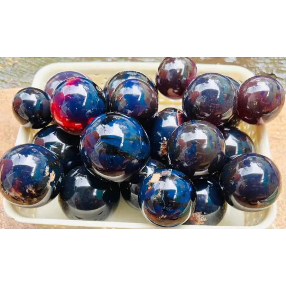 ❤️🧡 Red Amber Spheres – Ancient Warmth and Energizing Vitality! 🧡❤️ - Spheres