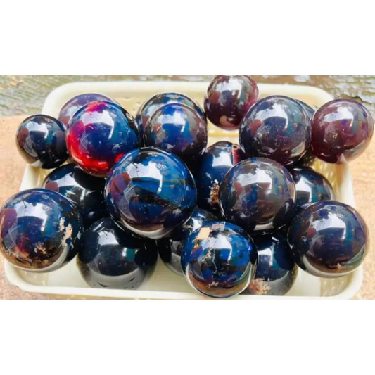 ❤️🧡 Red Amber Spheres – Ancient Warmth and Energizing Vitality! 🧡❤️ - Spheres