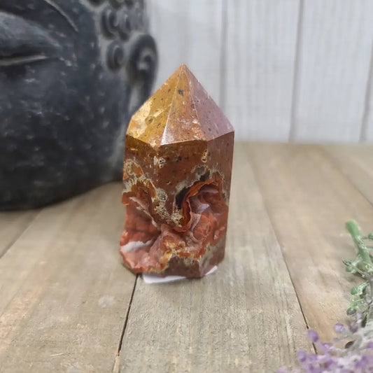 VERY RARE Red Fox Tail Crater Agate Points - 1 - Towers