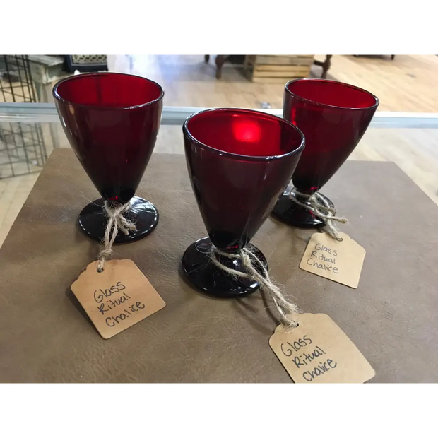 🔴✨ Red Glass Chalices – Ritual Elegance & Sacred Celebration! 🍷 - Ritual Supplies