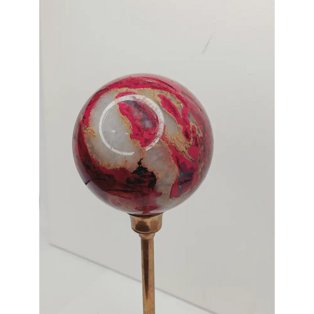 🔴✨ Red Jasper Sphere 2.5’’ – Ground Energize and Ignite Your Inner Strength 🌏 - 2