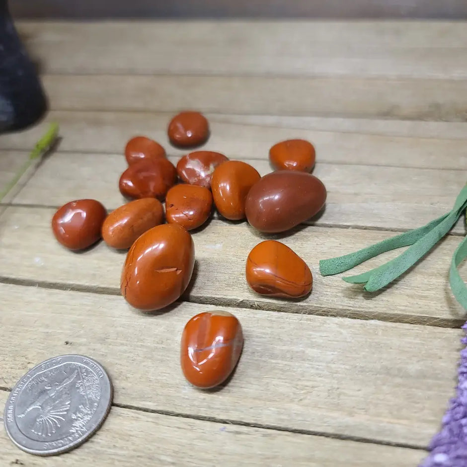 Red Jasper Tumbles - Tumbles