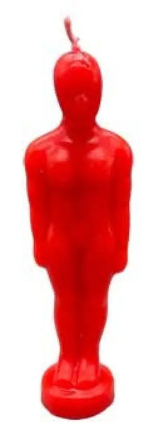🔥✨ Red Male Figure Candle (6.5’’) – Passion Strength and Attraction Ritual Candle! 🕯️ - Candles & Accessories