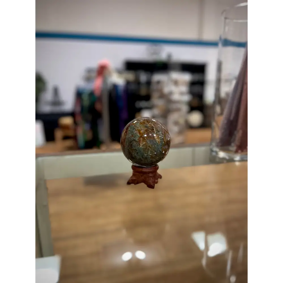 Red Moss Agate Spheres - 2 - Spheres