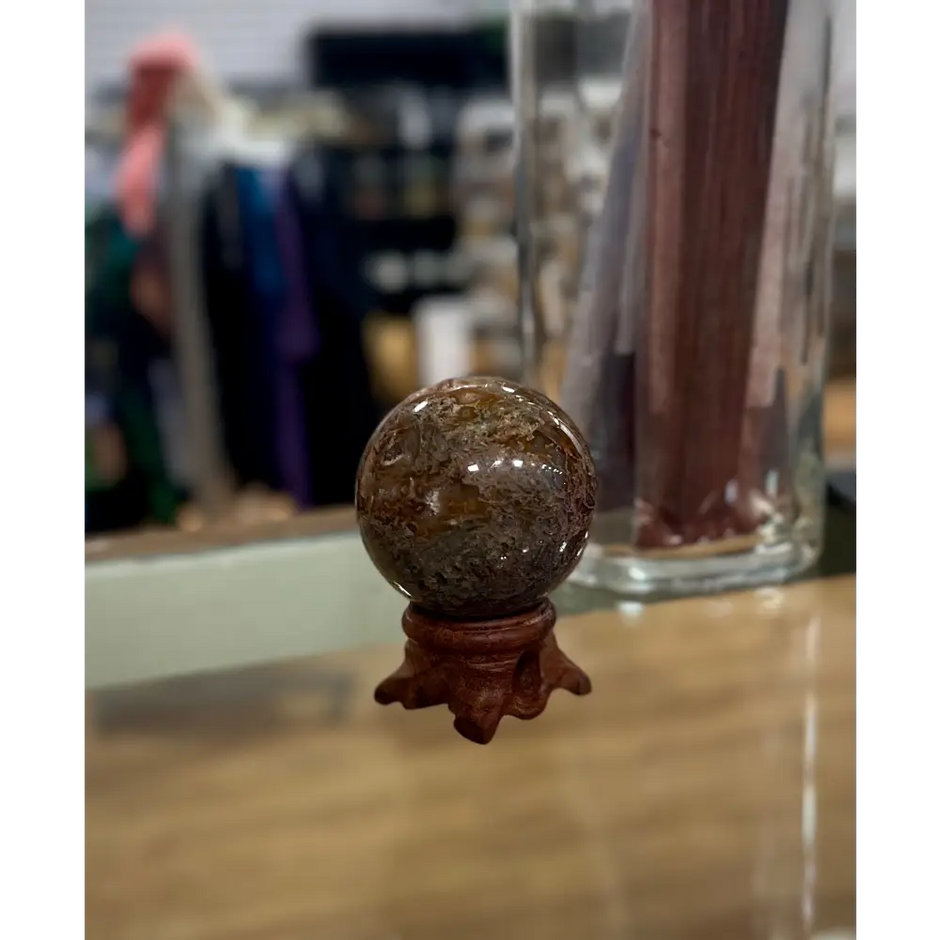 Red Moss Agate Spheres - 3 - Spheres