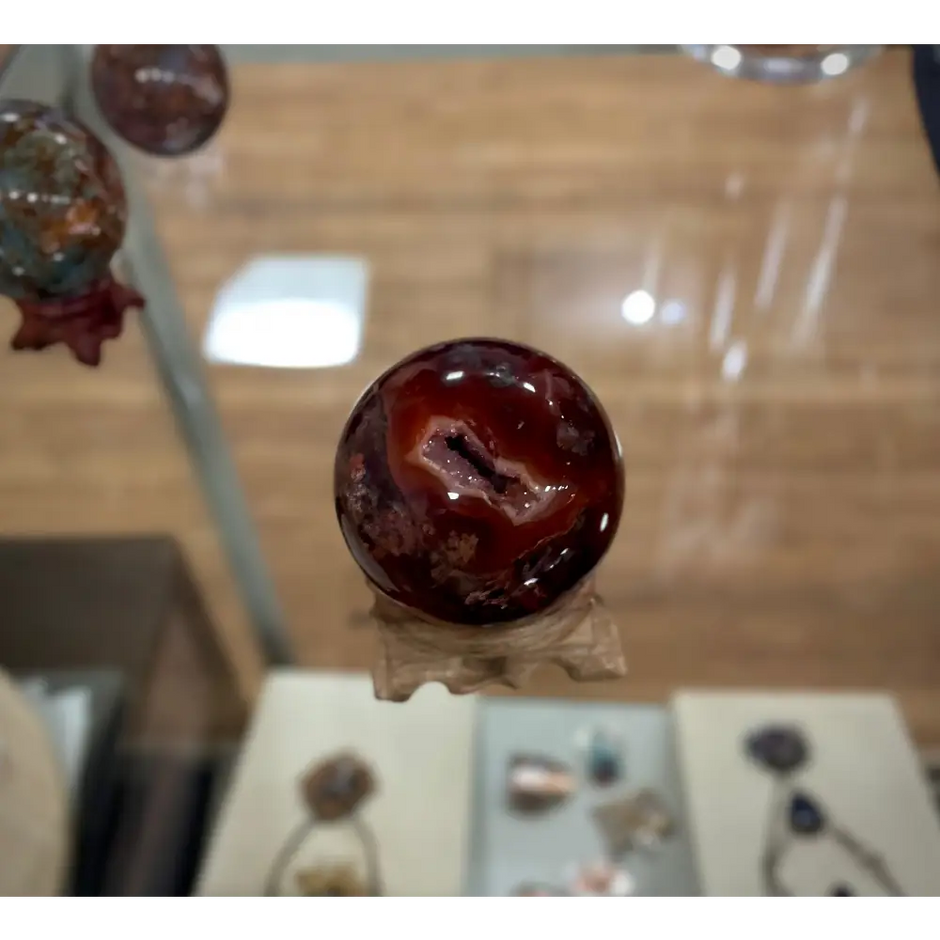 Red Moss Agate Spheres - 1 - Spheres
