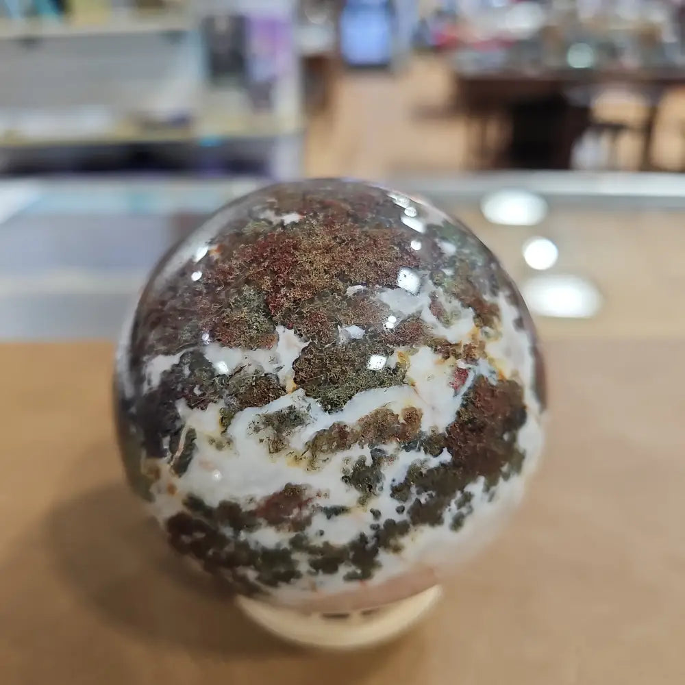 Red Moss Agate Sphere - 1 - Spheres