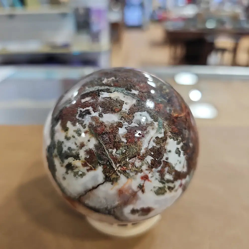 Red Moss Agate Sphere - 1 - Spheres