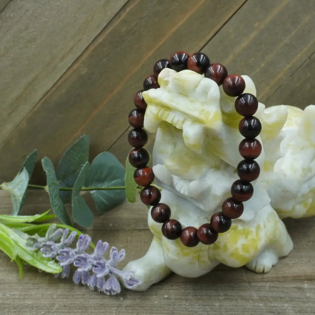 Red Tigers Eye Bracelet - 8mm - OMC BRACELETS