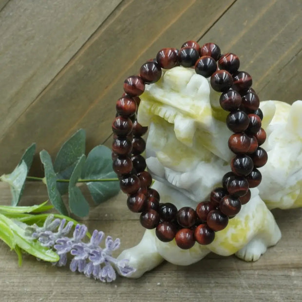 Red Tigers Eye Bracelet - 8mm - OMC BRACELETS