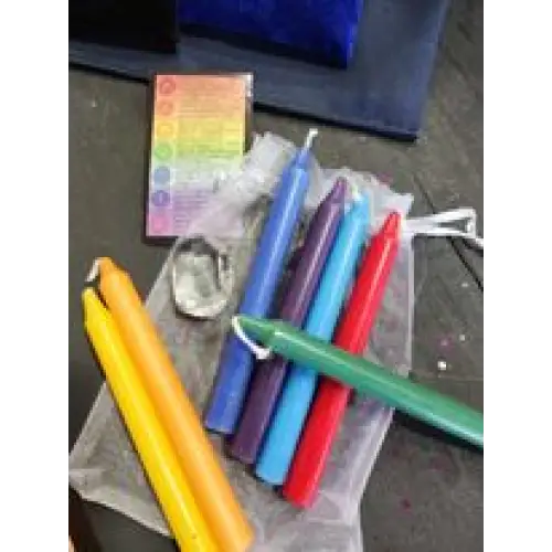 🌈✨ Reiki Infused Chakra Candle Kit – Balance Heal and Ignite Your Inner Light 🕯️ - Candles & Accessories