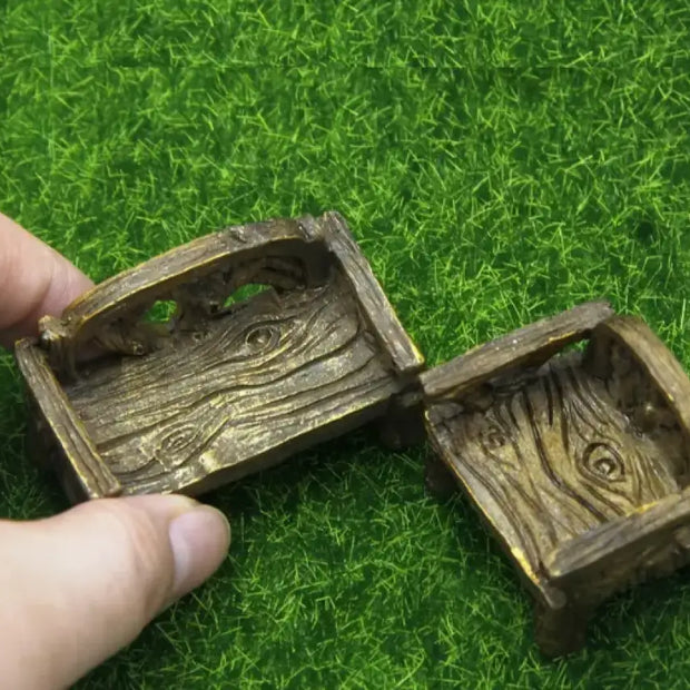 Rattan Resin Chairs for Fairy Gardens - Fairy Gardens