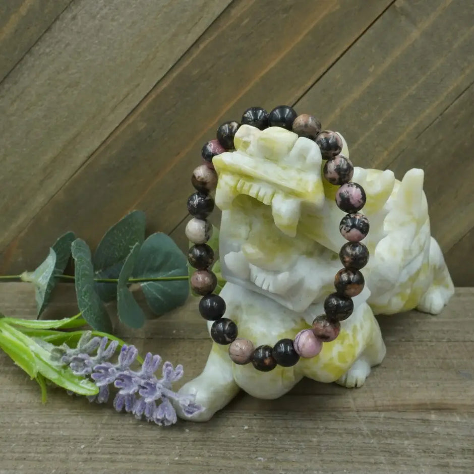 Rhodanite Bracelet - 8mm - OMC BRACELETS