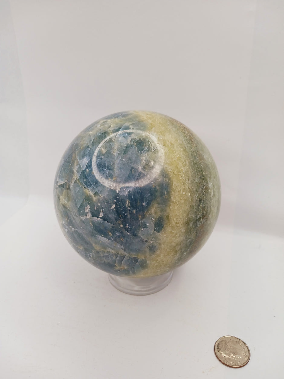 Celestite Gemmy Sphere (2.25"–4") – Choose Your Exact Crystal (You Pick, You Get)