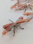 Pink Cotton Agate Dragonfly (2.25 Inch) – Silvertone Body, Peace and New Beginnings