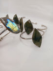 Labradorite Silvertone Bangles – Protection, Intuition and Gorgeous Flash Jewelry