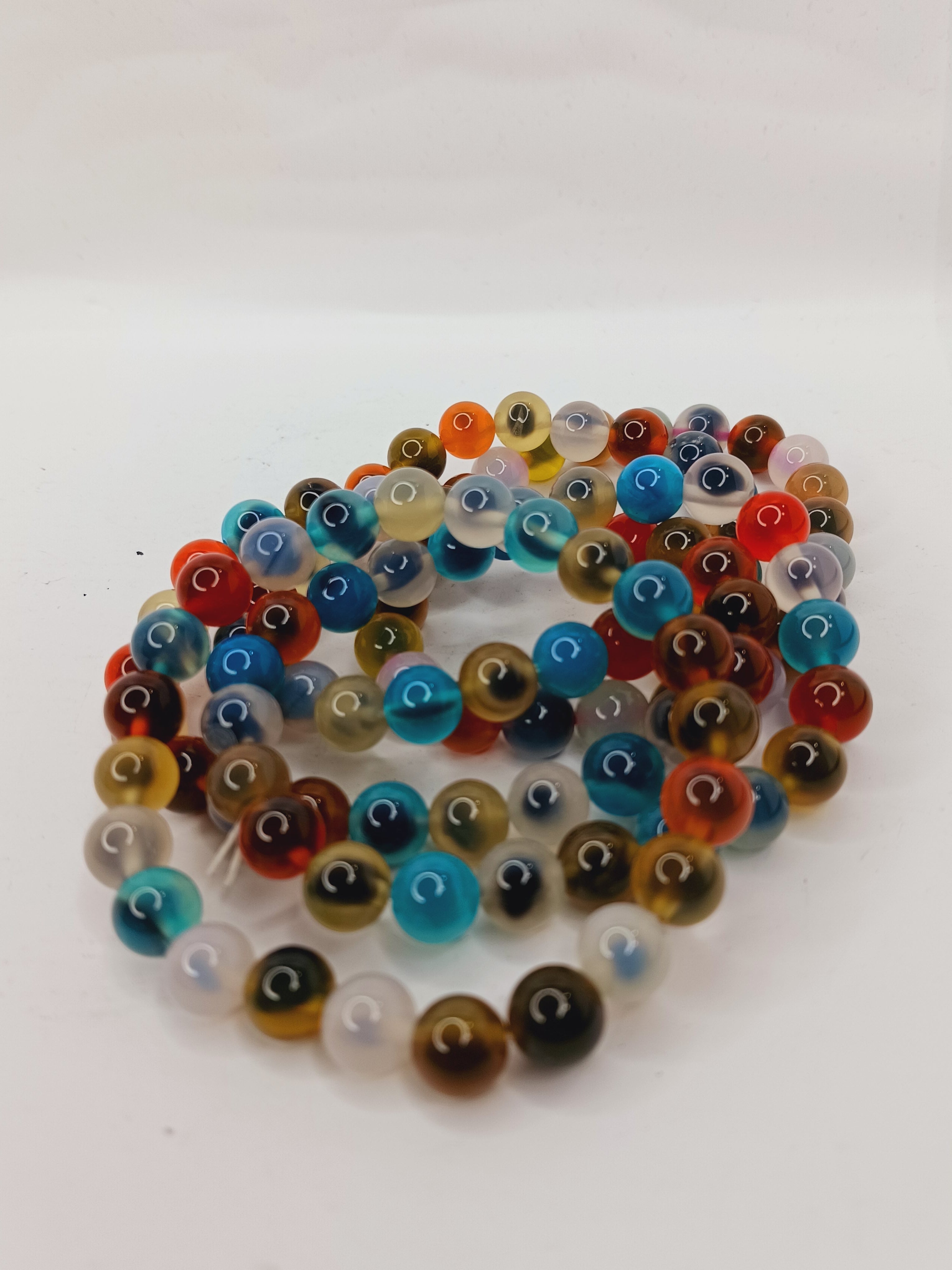 Candy Agate Bracelet (8mm) – Stretchy Crystal Bracelet for Joy and Emotional Balance