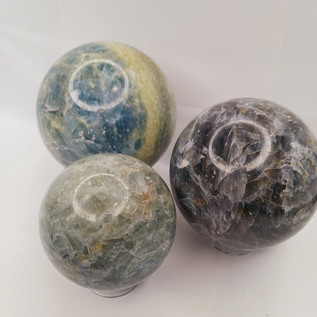 Celestite Gemmy Sphere (2.25"–4") – Choose Your Exact Crystal (You Pick, You Get)