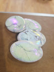 Aura Howlite Palm Stone – Calm and Peaceful Energy for Stress Relief