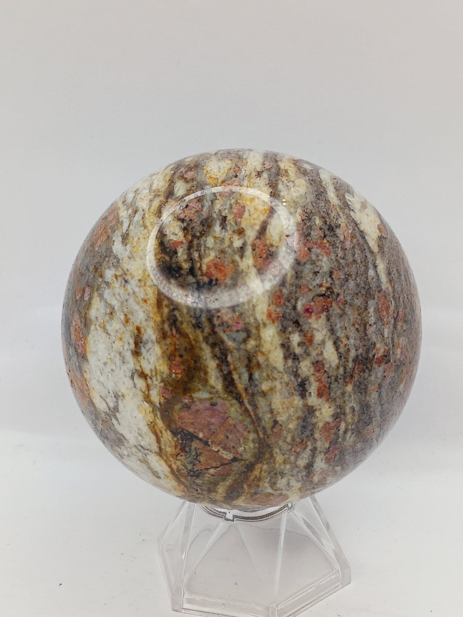 Pink Tourmaline Sphere (2.5"–3") – Otherworldly Sparkle and Heart-Soothing Beauty