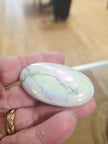 Aura Howlite Palm Stone – Calm and Peaceful Energy for Stress Relief