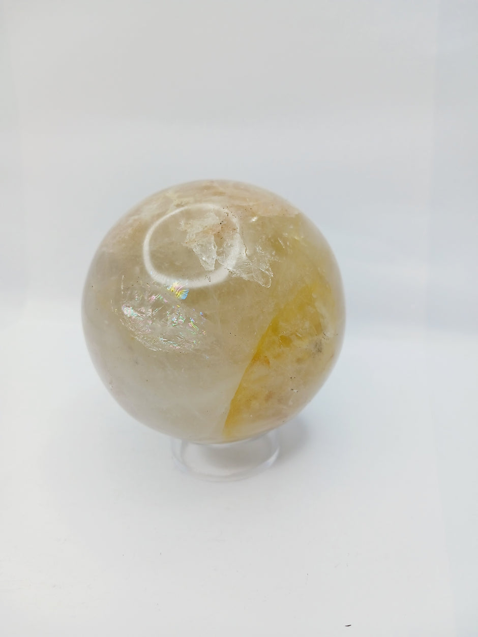 2.25-3" Radiant Harmony: Fire Quartz Golden Healer Sphere