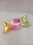 Triple Moon Selenite Aura Coated Offering Bowl (6.25