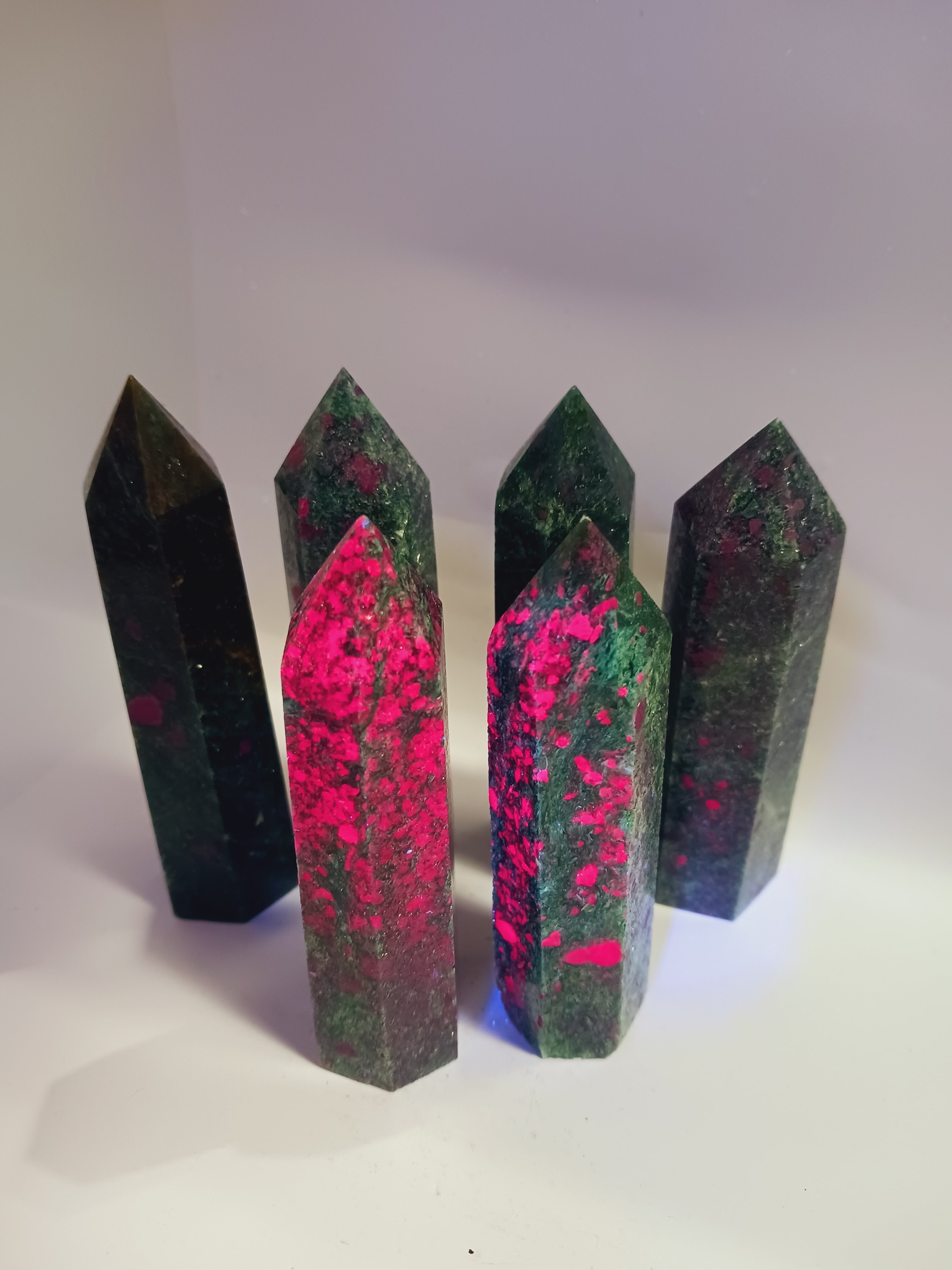 Ruby Fuchite Towers 3 to 3.5 Inch – Heart Healing, Energy Amplification