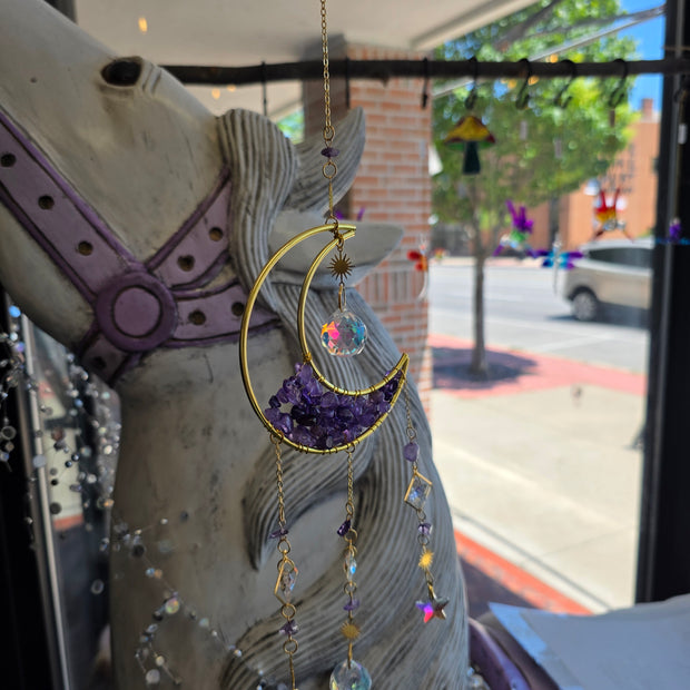 Amethyst Moon Crystal Prism (Star Prisms)