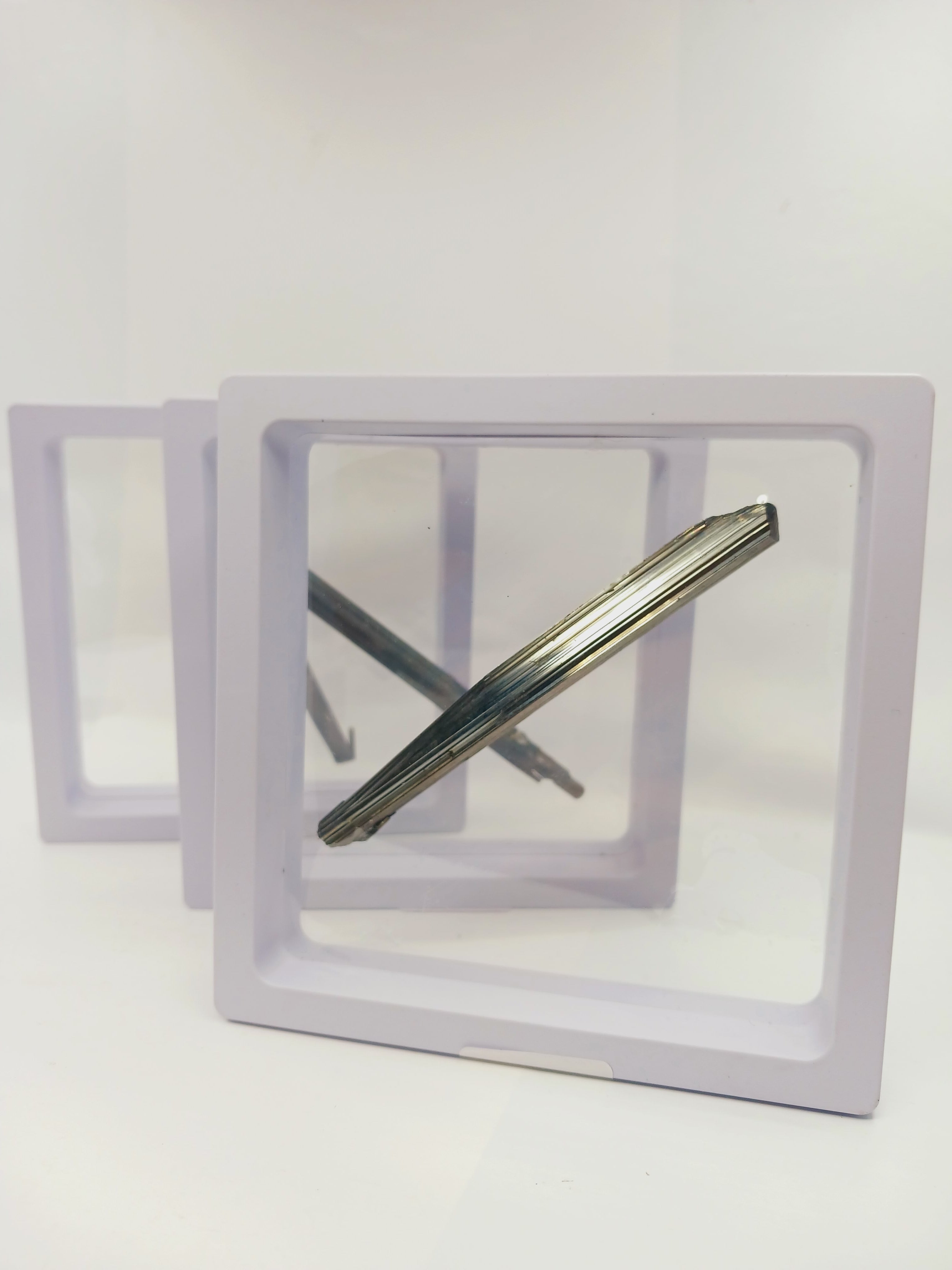 Stibnite Specimen in Display Frame (3