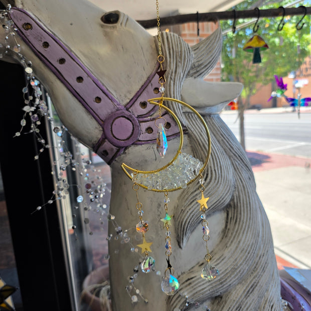 Opalite Moon Crystal Prism (Teardrop Prisms)