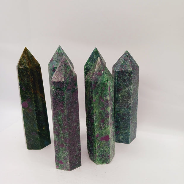 Ruby Fuchite Towers 3 to 3.5 Inch – Heart Healing, Energy Amplification