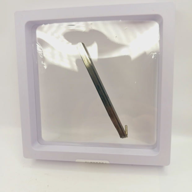 Stibnite Specimen in Display Frame (3"–3.5") – Striking Metallic Crystal Display