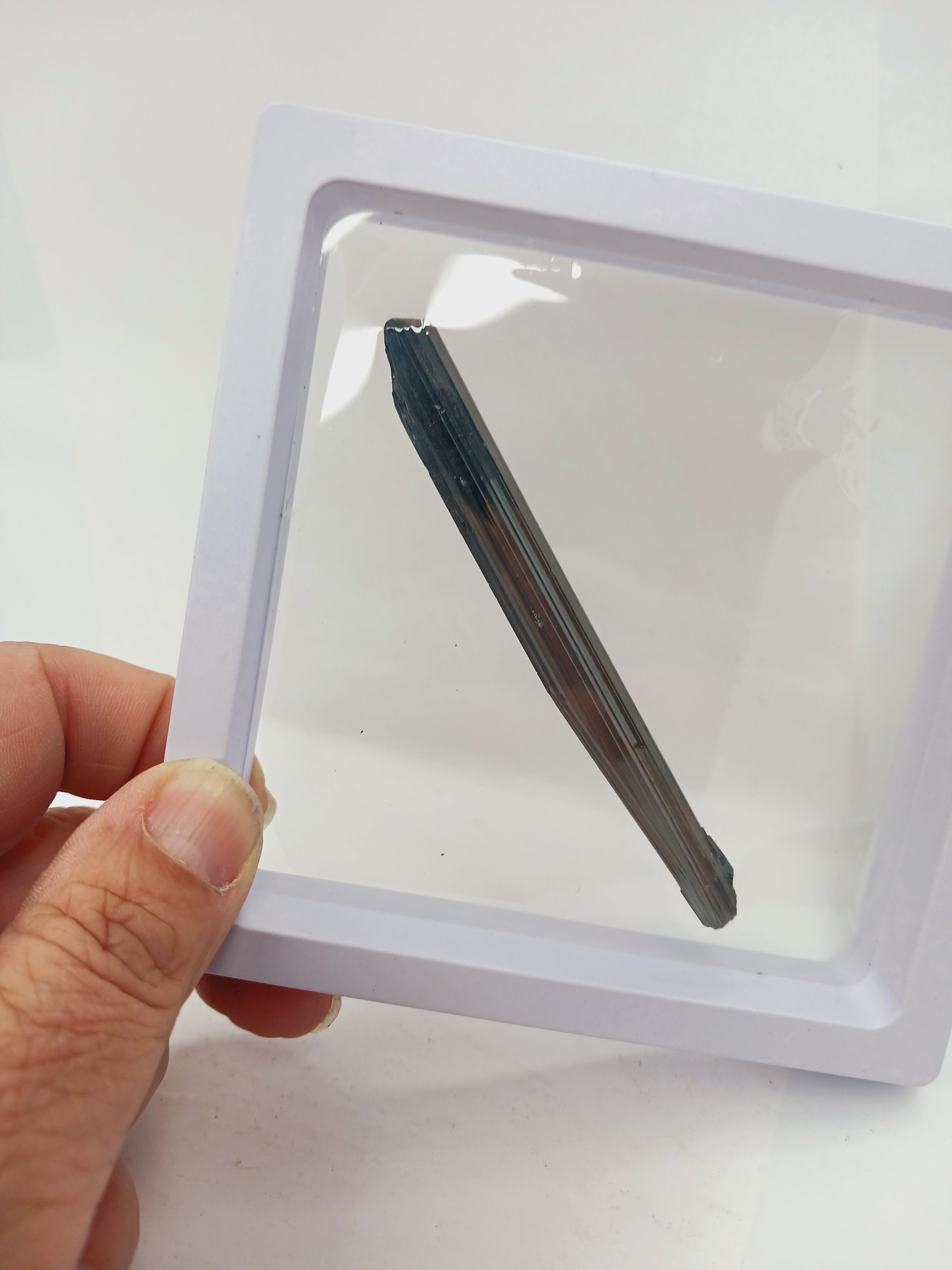 Stibnite Specimen in Display Frame (3