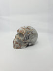 Mexican Crazy Lace Agate Skull (3 Inch) – Joy, Protection, and Grounding Crystal Carving