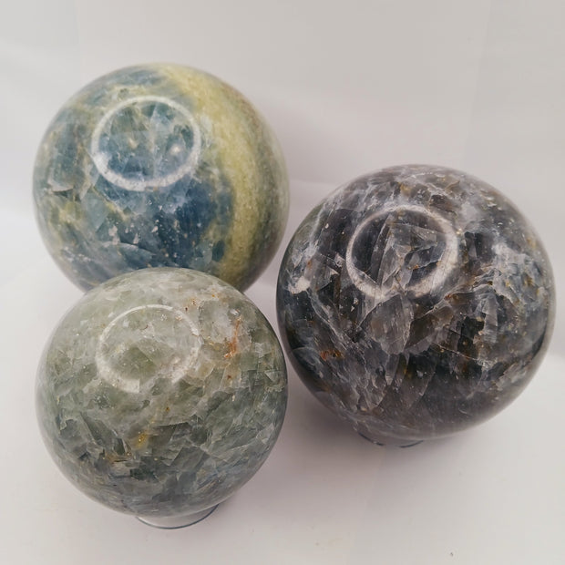 Celestite Gemmy Sphere (2.25"–4") – Choose Your Exact Crystal (You Pick, You Get)