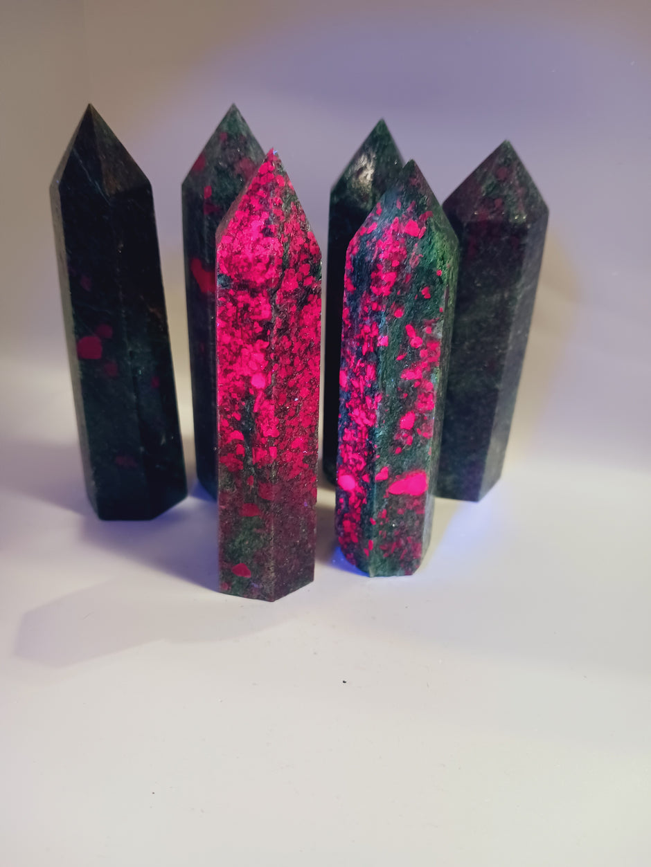 Ruby Fuchite Towers 3 to 3.5 Inch – Heart Healing, Energy Amplification