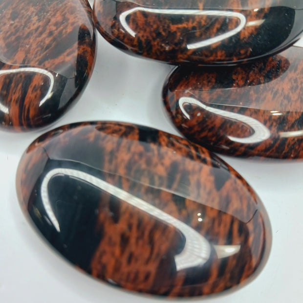 Mahogany Obsidian Palmstone (2 3/8 Inch) – Grounding, Protection and Inner Strength