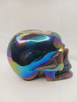 Agate Aura Coated Gemmy Druzy Skull (6.25 x 4