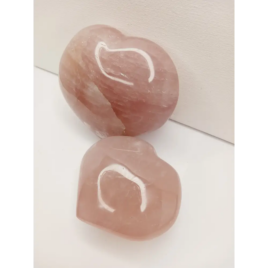 💗✨ Rose Quartz Palm Heart – Love Comfort and Emotional Healing 🌸 - Carvings