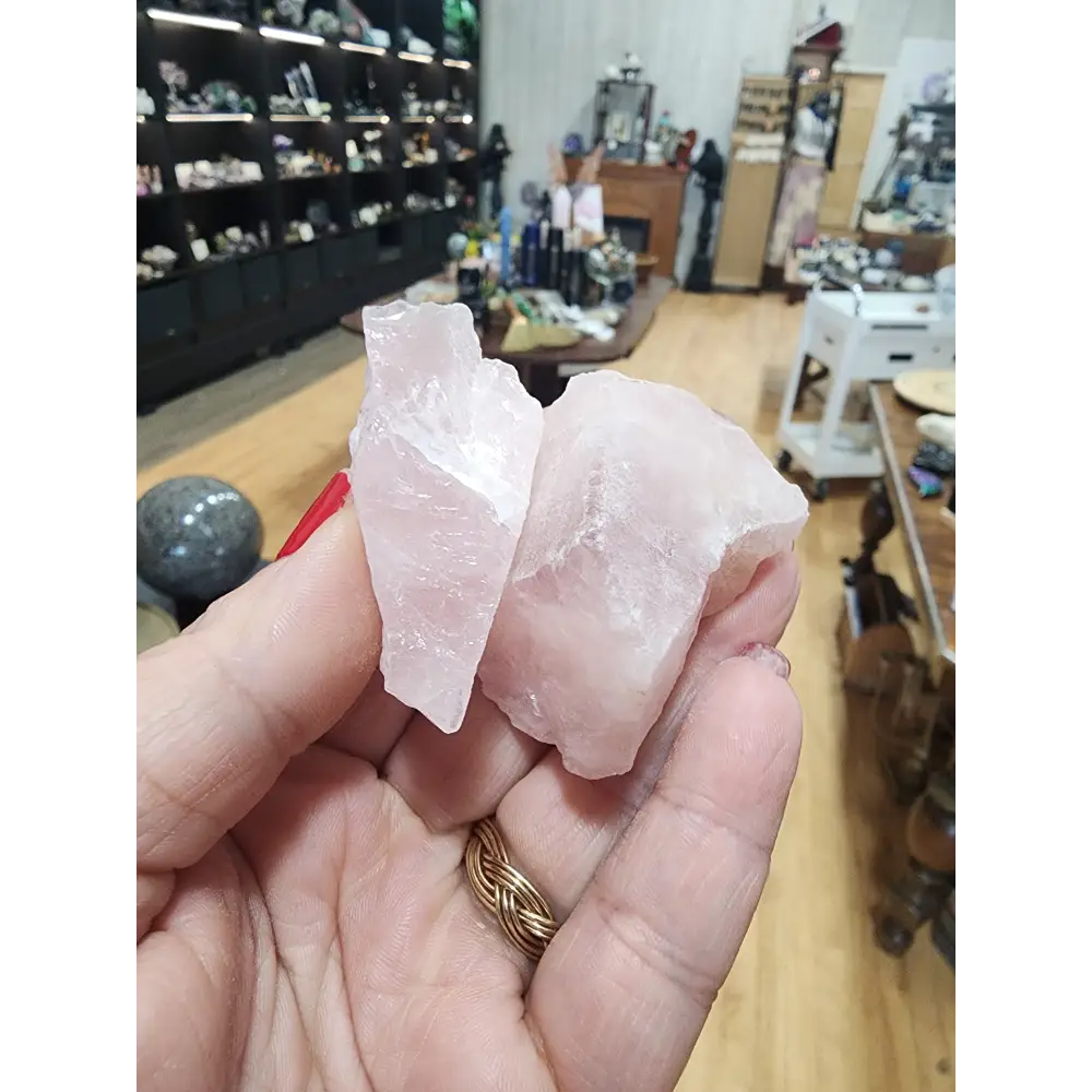 🌸✨ Rose Quartz Rough – Unconditional Love Heart Healing and Gentle Compassion! 💗 - Tumbles