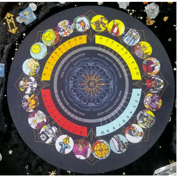 Round Altar Pendulum Pad 8 3/4’’ - Pendulums & Mats