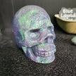 Ruby in Blue Kyanite Skull - 2 - Carvings