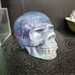 Ruby in Blue Kyanite Skull - 1 - Carvings