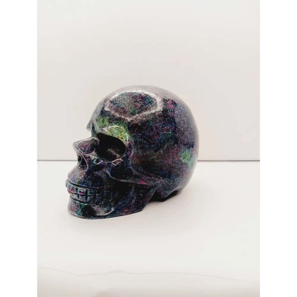 💎✨ Ruby in Blue Kyanite Skull – Vitality Insight and Energetic Alignment 🧠 - Carvings