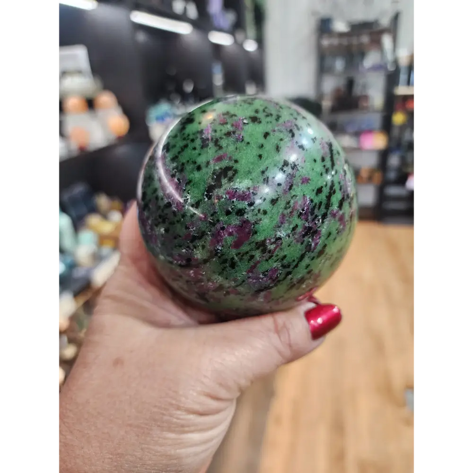 🍃❤️ Ruby Zoisite Spheres – Ignite Passion Embrace Growth! ❤️🍃 - 3 - Spheres