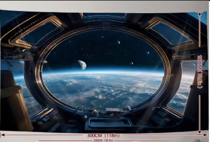 🪐✨ Sci-Fi Space Planet Print Tapestry (118 x 70.8 in) – Cosmic Adventure Futuristic Art and Stellar Statement Decor! 🌌